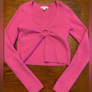 Aeropostale pink ring sweater SIZE SMALL